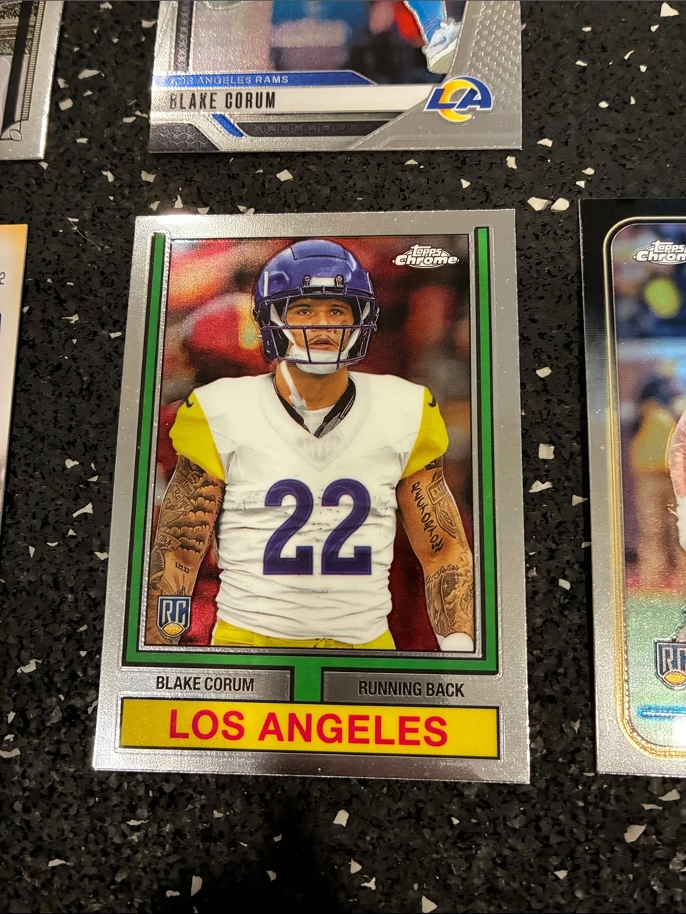 Topps Football Card Lot with Blue and Yellow Accents - Picture 6 of 7